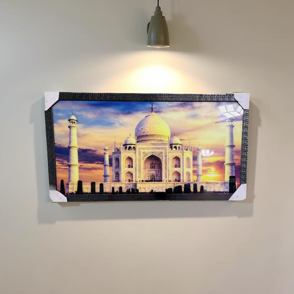 Eternal Wonder – Taj Mahal Sunset Wall Frame