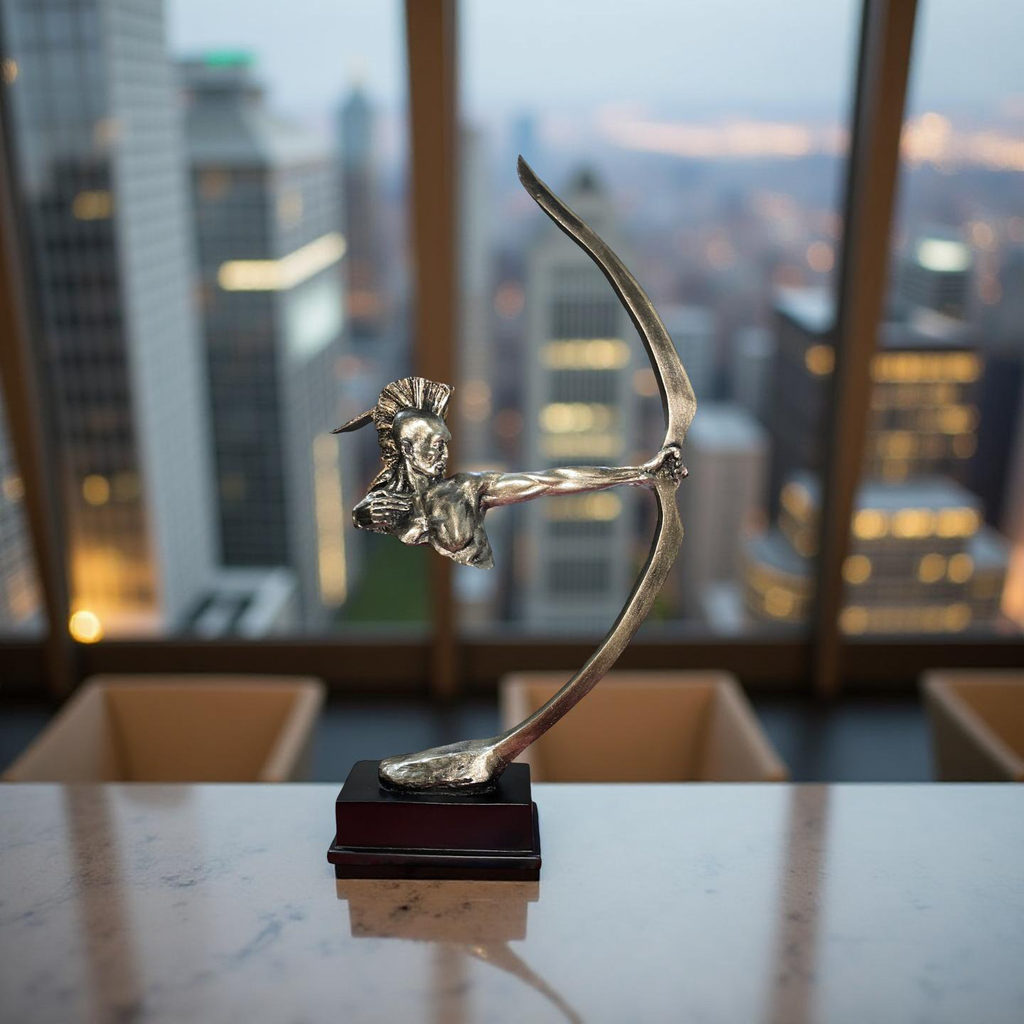 The Eternal Archer – Warrior with Bow Sculpture