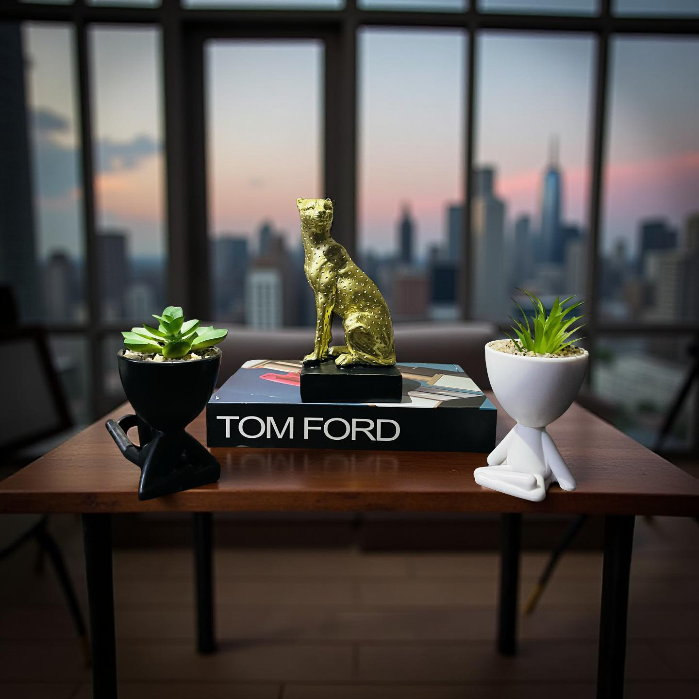 Golden Cheetah Figurine