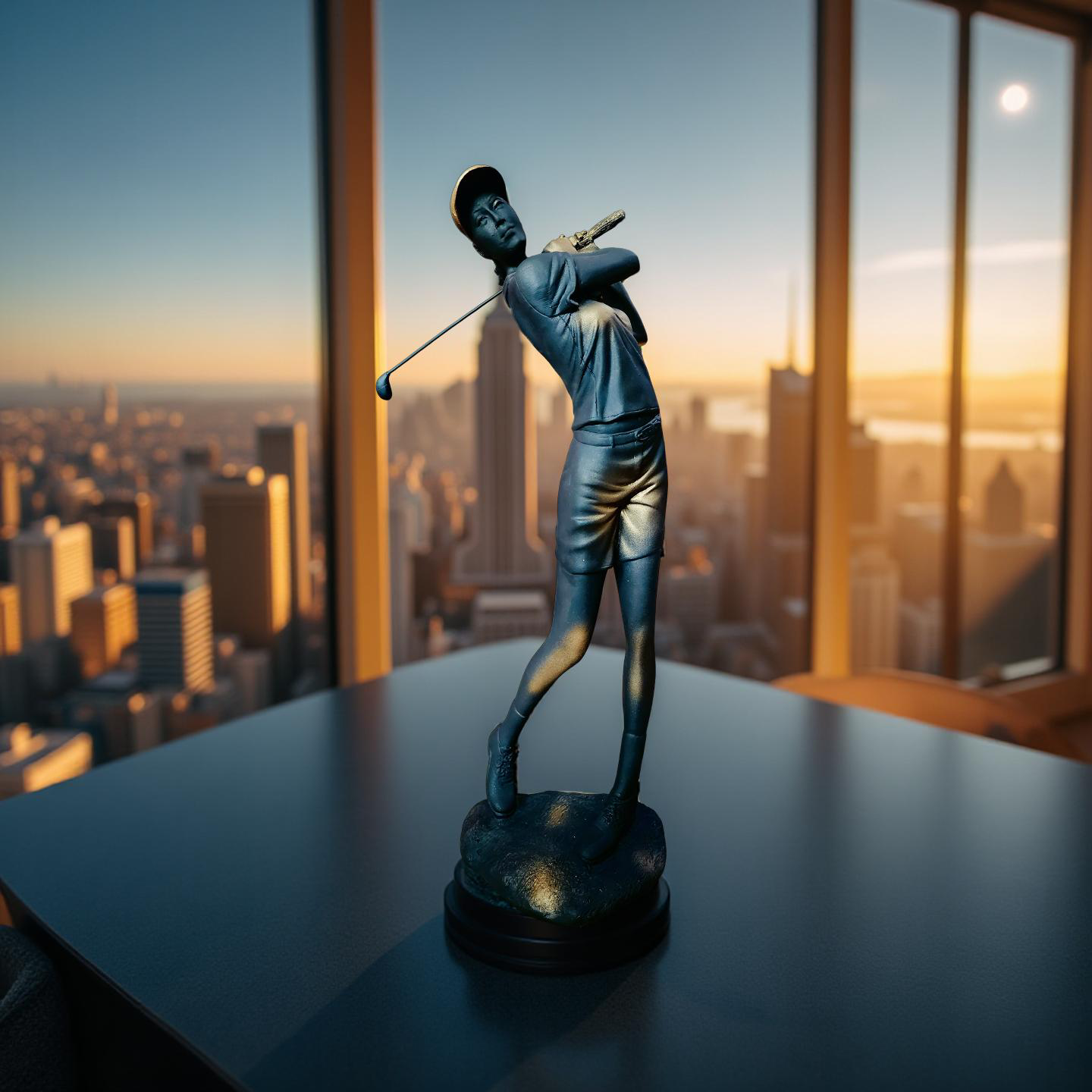 Golfer Swing Sculpture