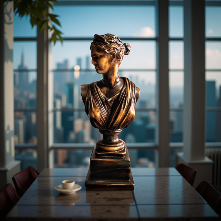 Diana of the Skyline – Marble Goddess Bust