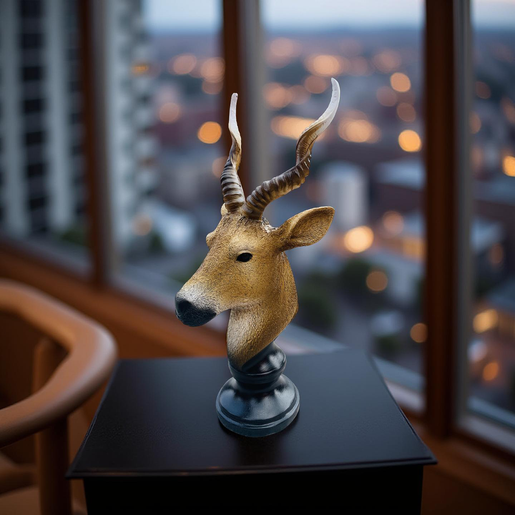 Desert Sentinel – Antelope Bust Sculpture
