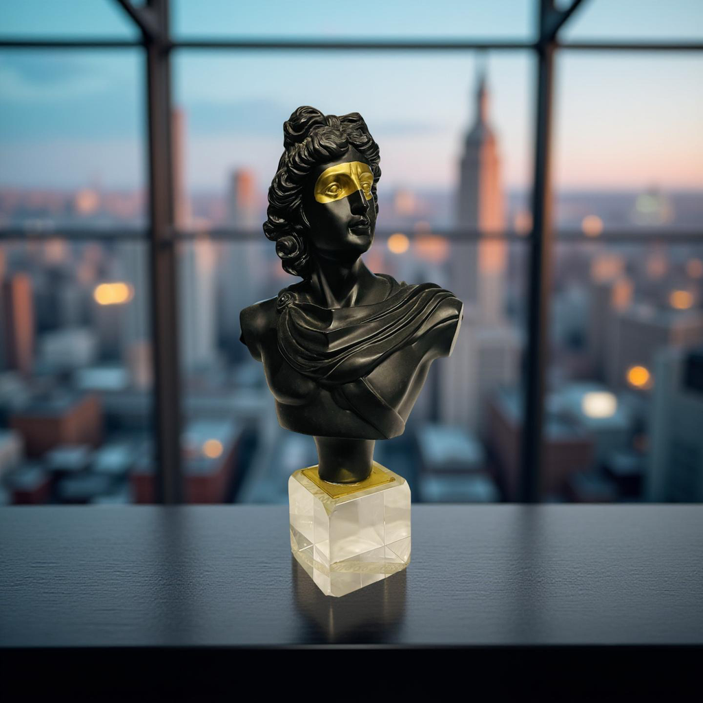 ⚜️ Golden Masked Apollo Bust