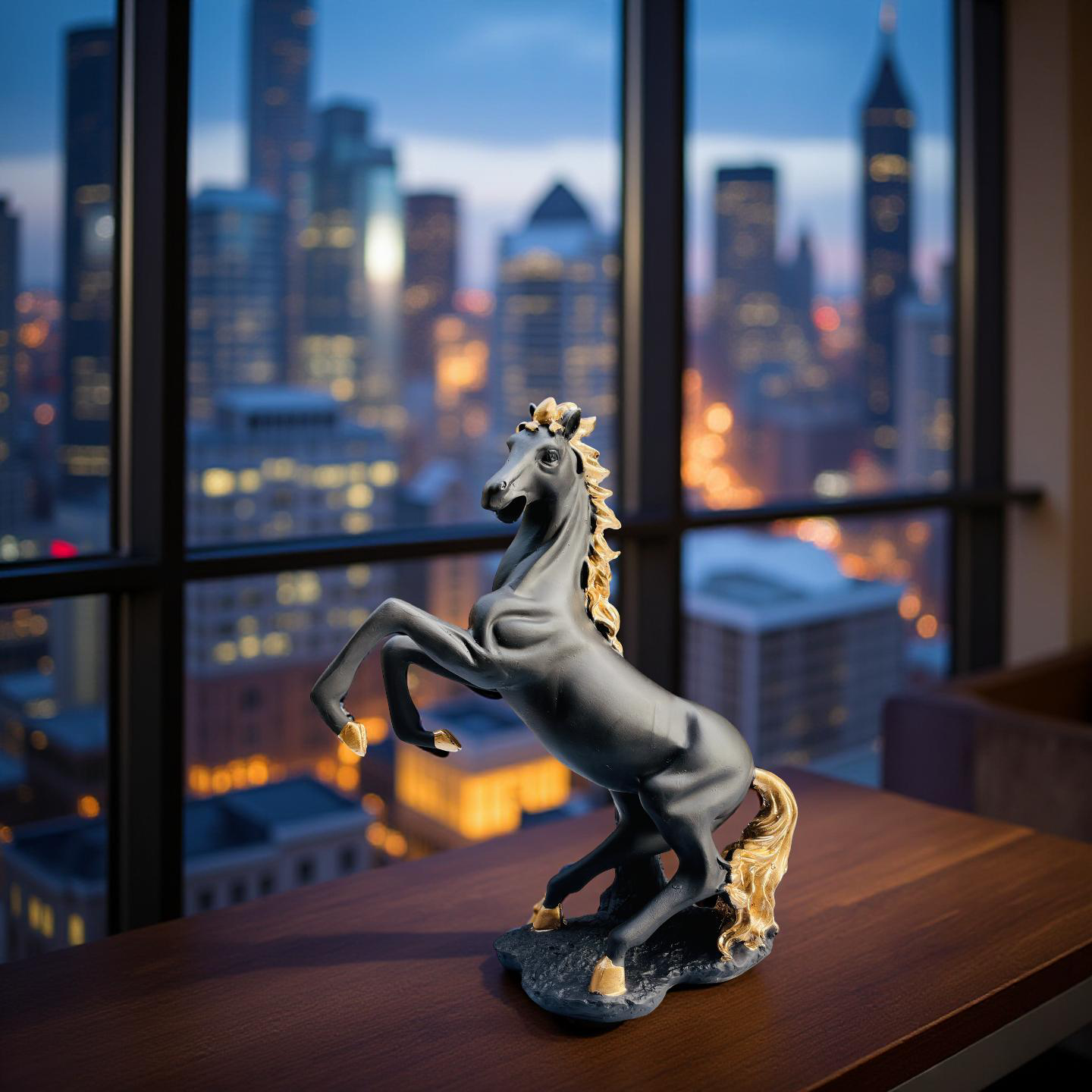 Majestic Black Stallion – Rearing Horse Decor