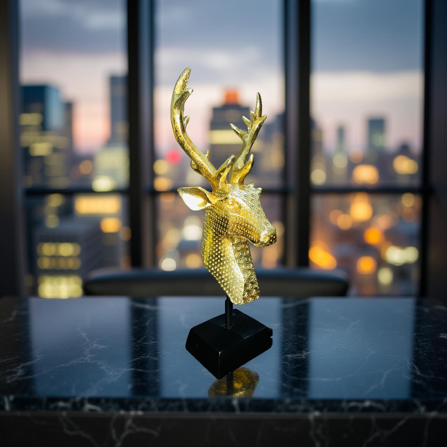 Golden Stag Resin Bust