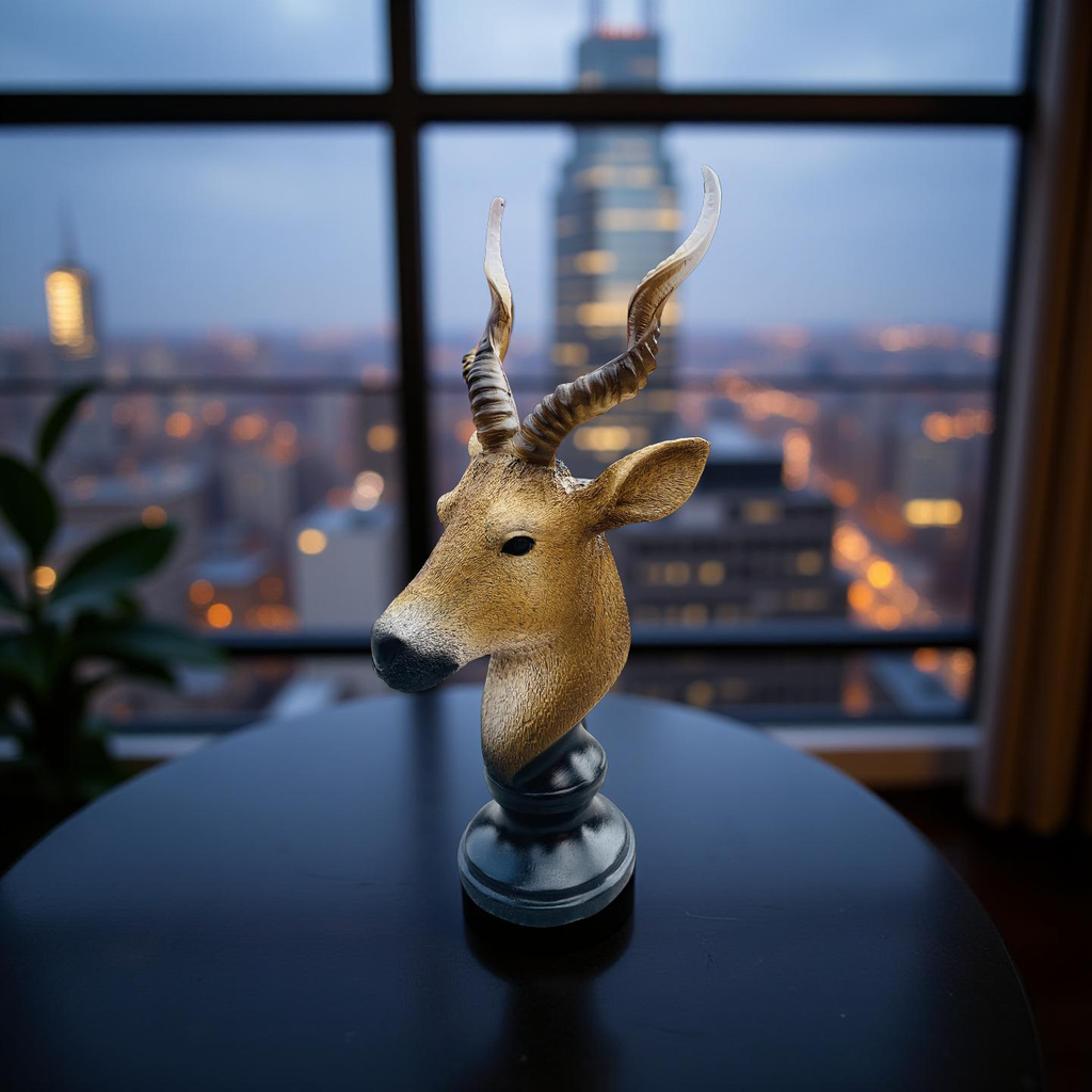Desert Sentinel – Antelope Bust Sculpture