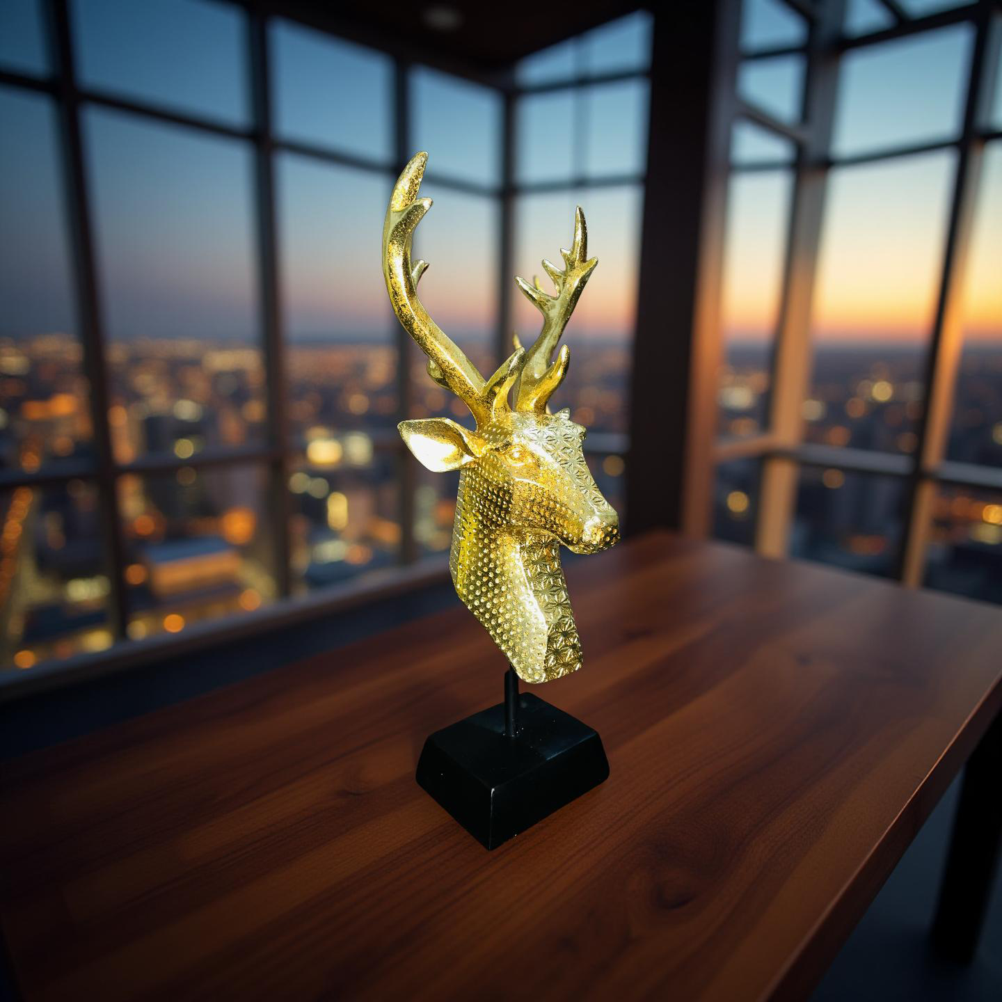 Golden Stag Resin Bust