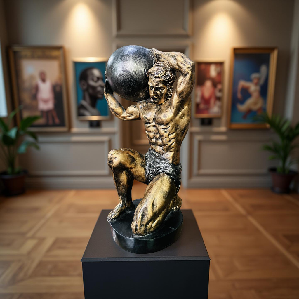 Titan’s Burden – Atlas Strength Sculpture