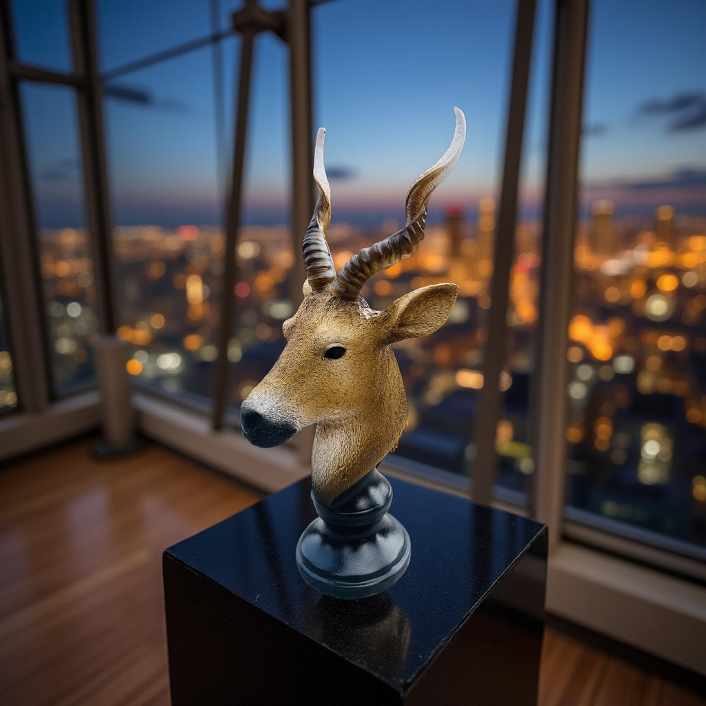 Desert Sentinel – Antelope Bust Sculpture