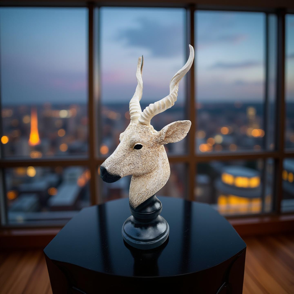 Desert Sentinel – Antelope Bust Sculpture