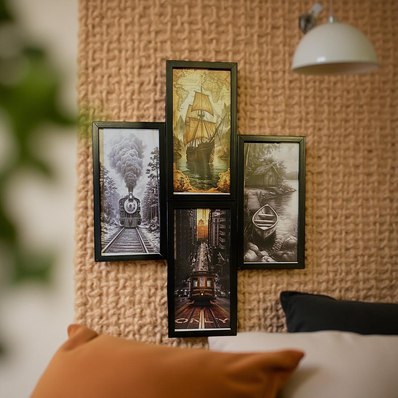 Timeless Journeys – Vintage Transport Wall Art Set