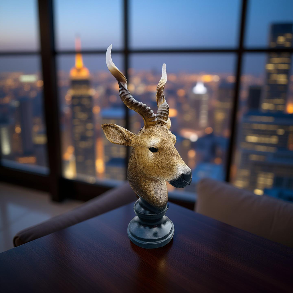 Desert Sentinel – Antelope Bust Sculpture