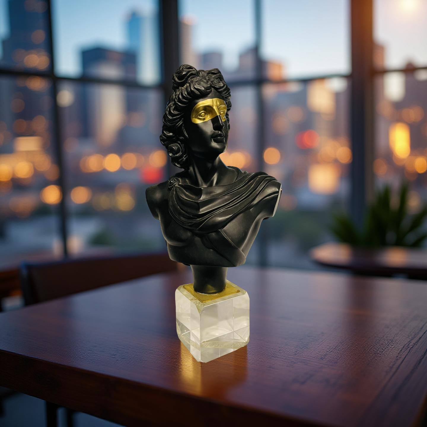 ⚜️ Golden Masked Apollo Bust