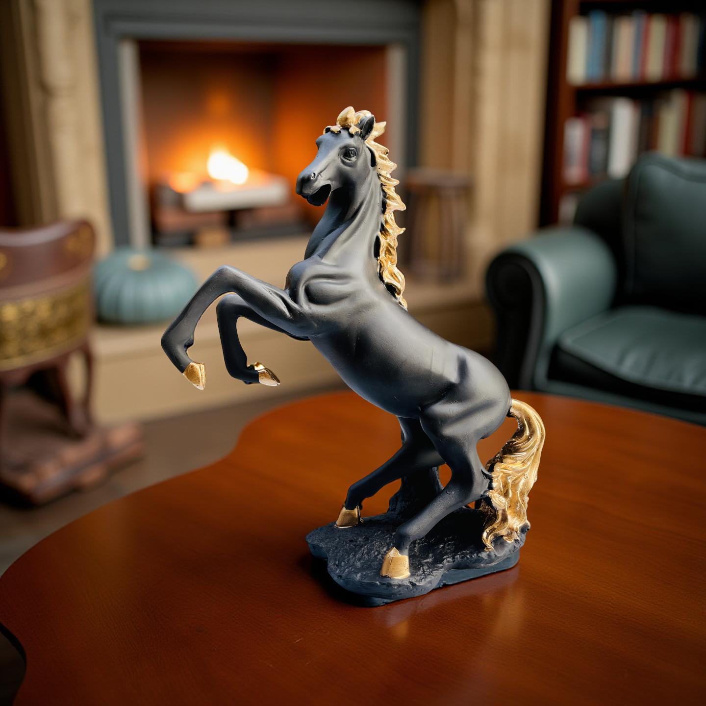 Majestic Black Stallion – Rearing Horse Decor