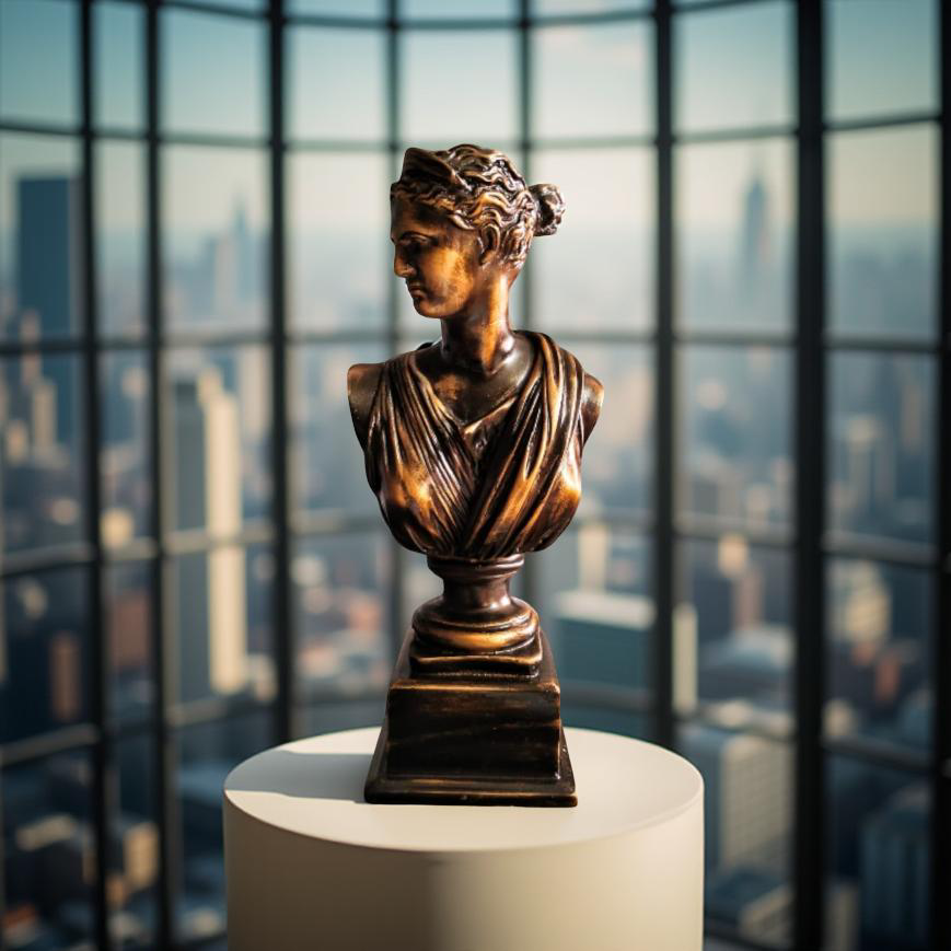 Diana of the Skyline – Marble Goddess Bust