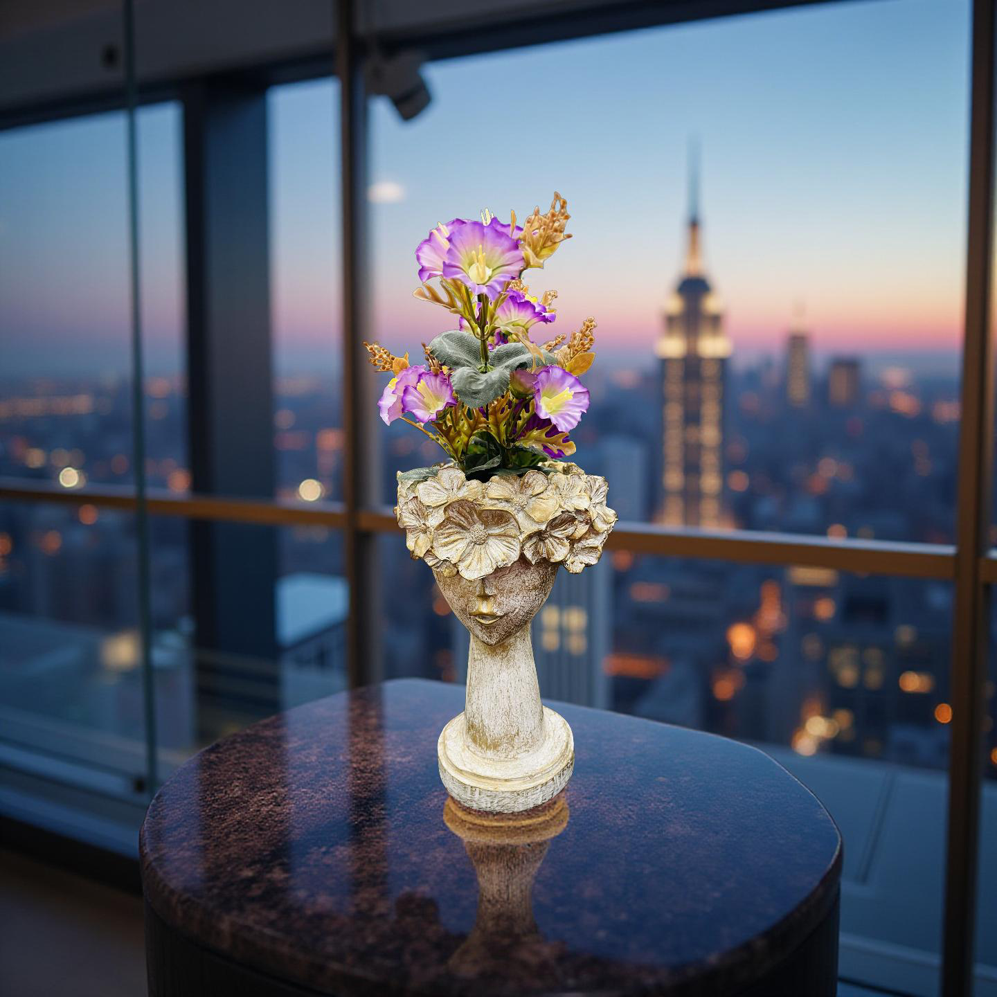 🌸 Golden Blossom Lady Planter