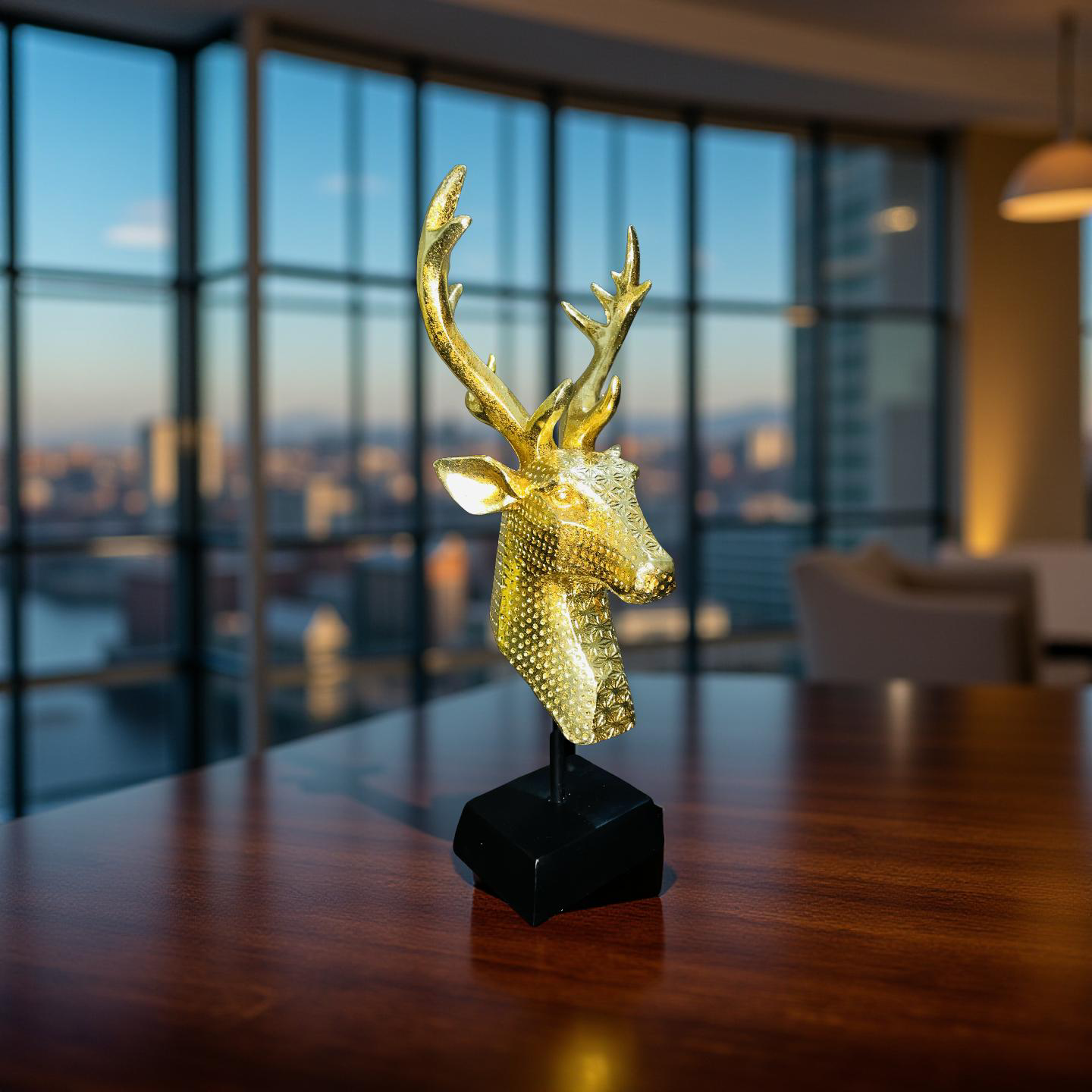 Golden Stag Resin Bust