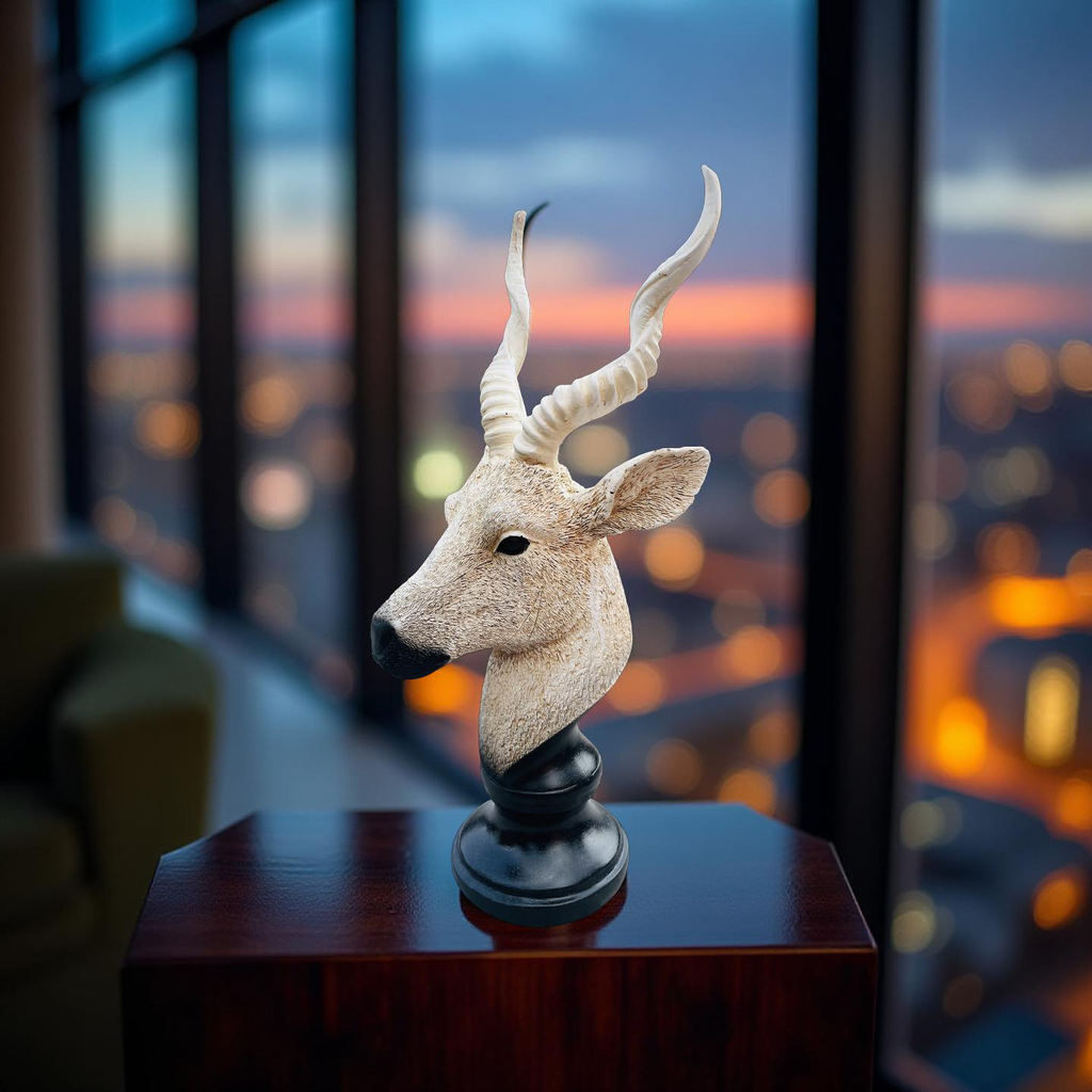 Desert Sentinel – Antelope Bust Sculpture