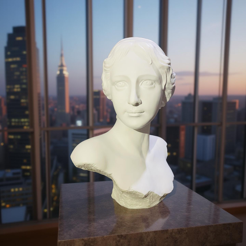 Classical Lady Bust Sculpture