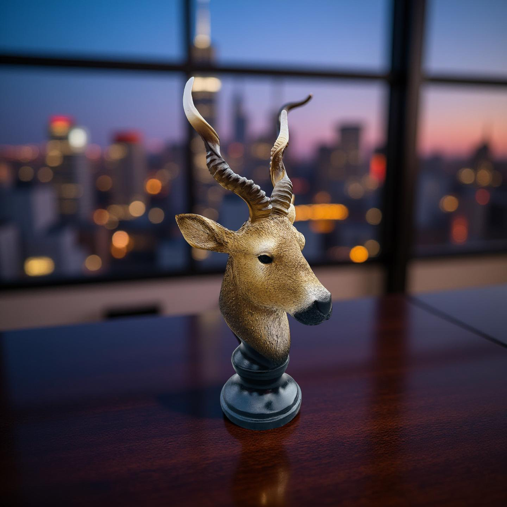 Desert Sentinel – Antelope Bust Sculpture