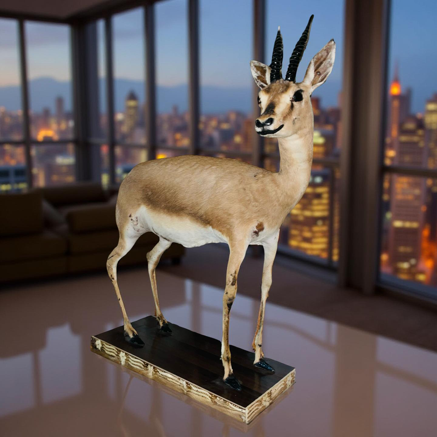 Real Stuffed Deer (Gazelle/Antelope) Taxidermy Decor