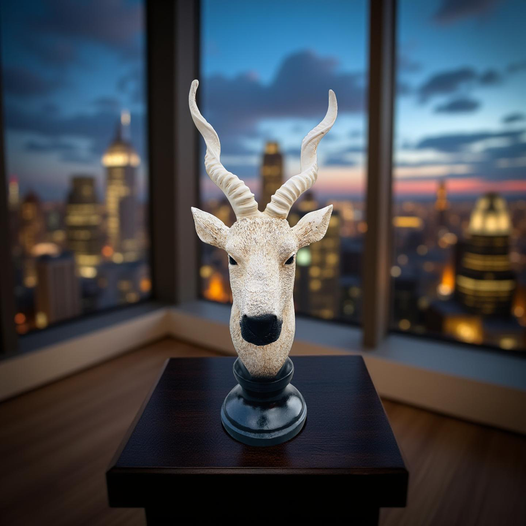 Desert Sentinel – Antelope Bust Sculpture