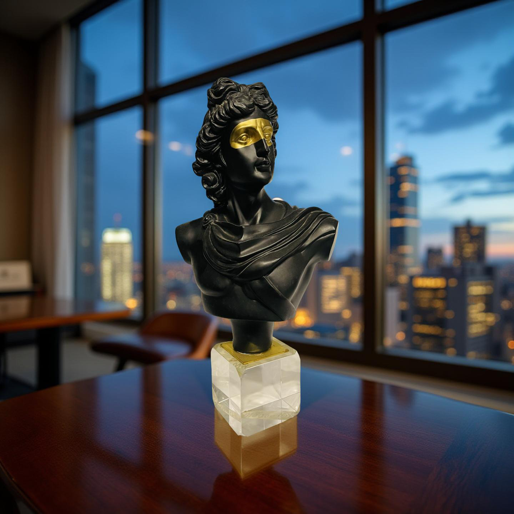 ⚜️ Golden Masked Apollo Bust