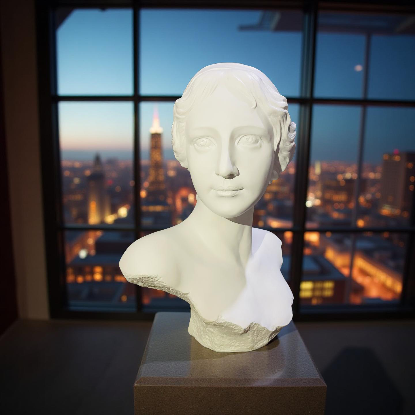 Classical Lady Bust Sculpture