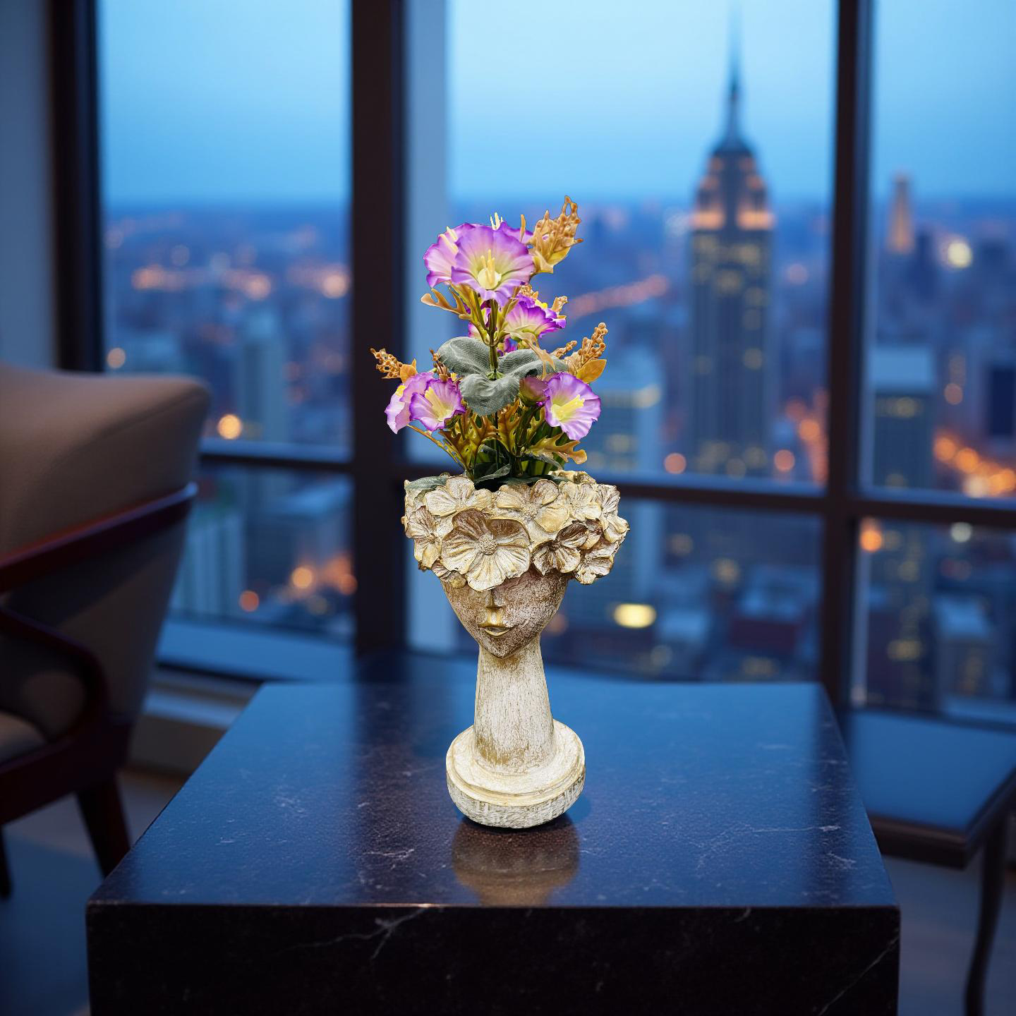🌸 Golden Blossom Lady Planter