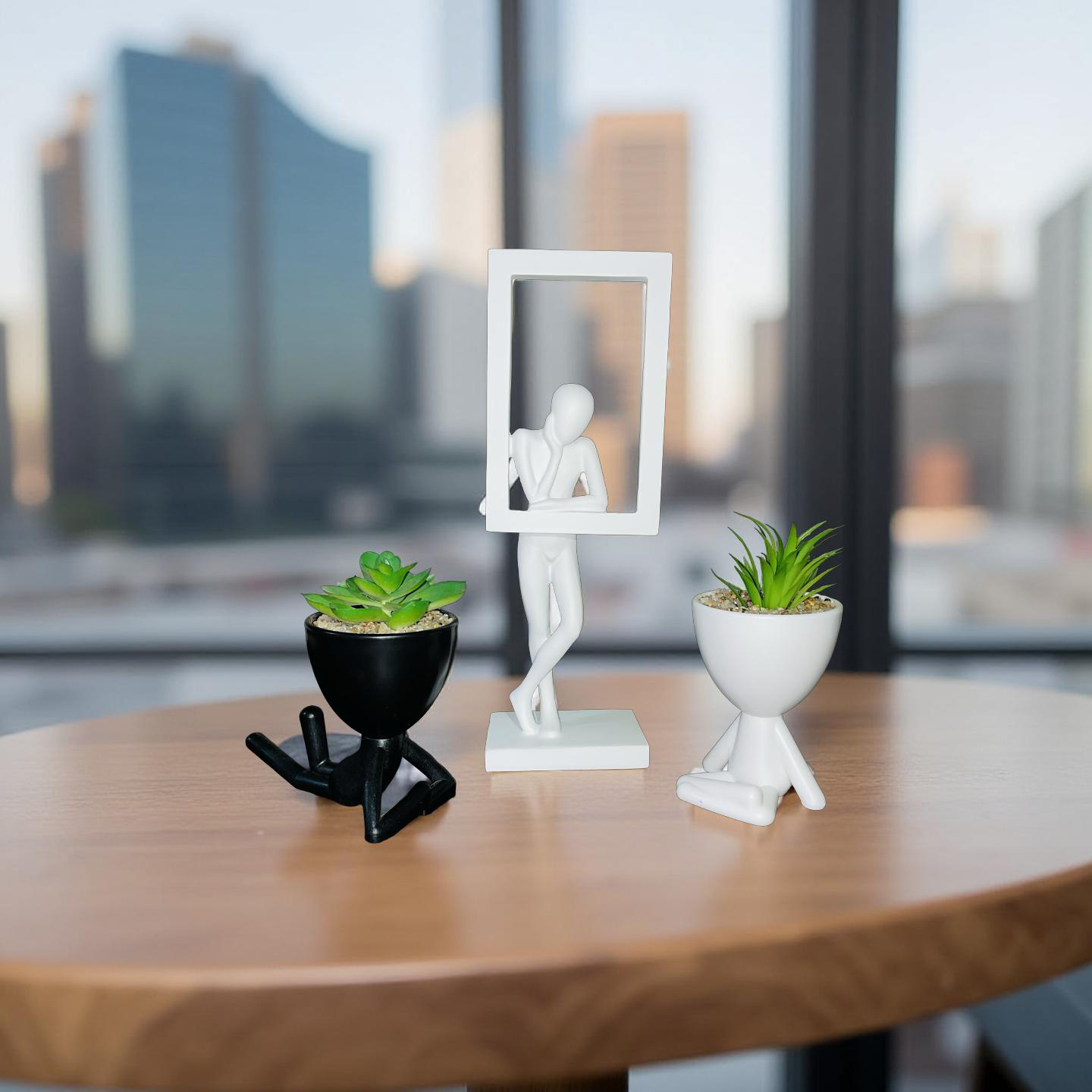 Abstract Thinker with Frame