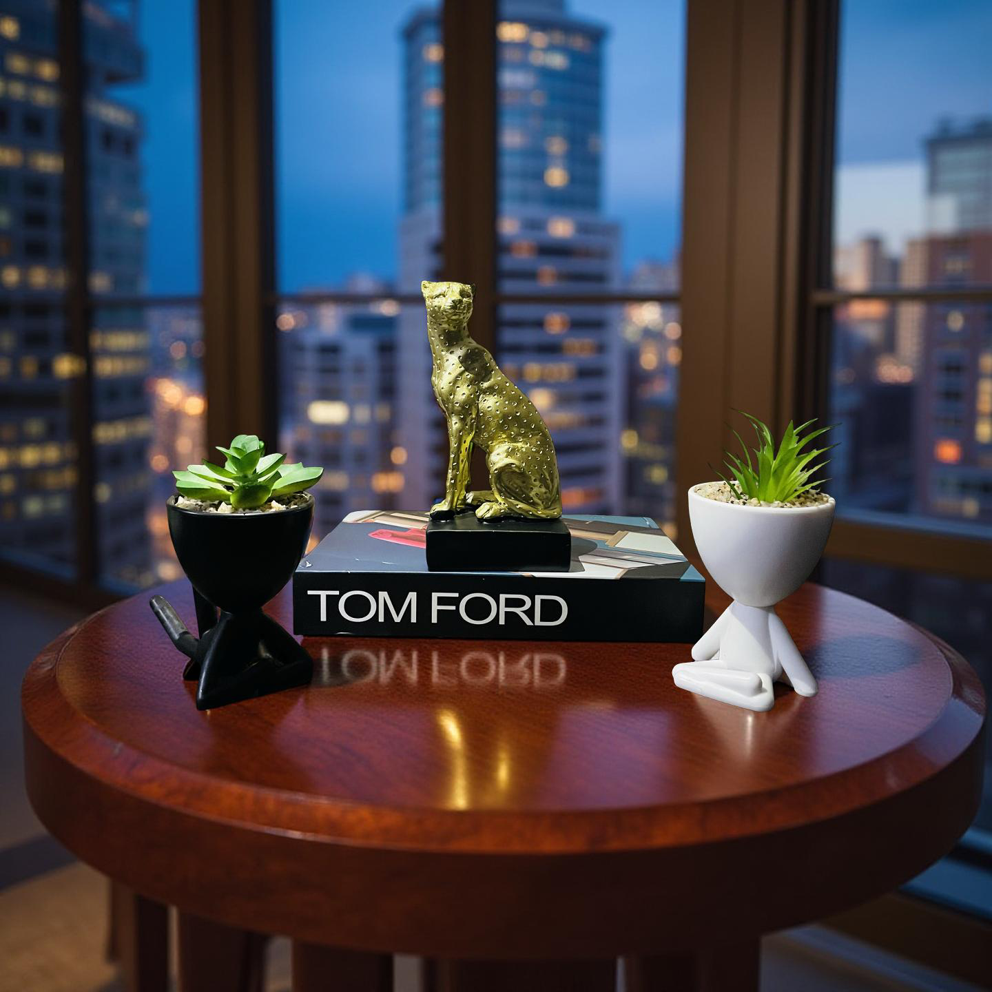 Golden Cheetah Figurine