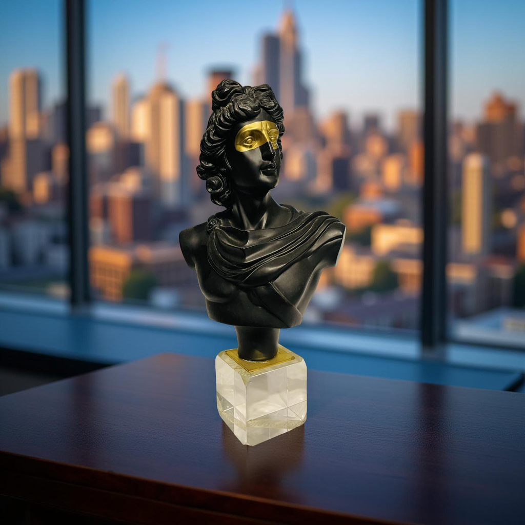 ⚜️ Golden Masked Apollo Bust