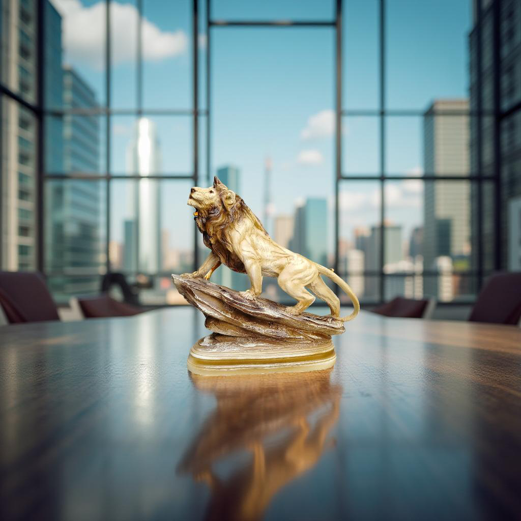 Summit Roar – Majestic Lion Figurine