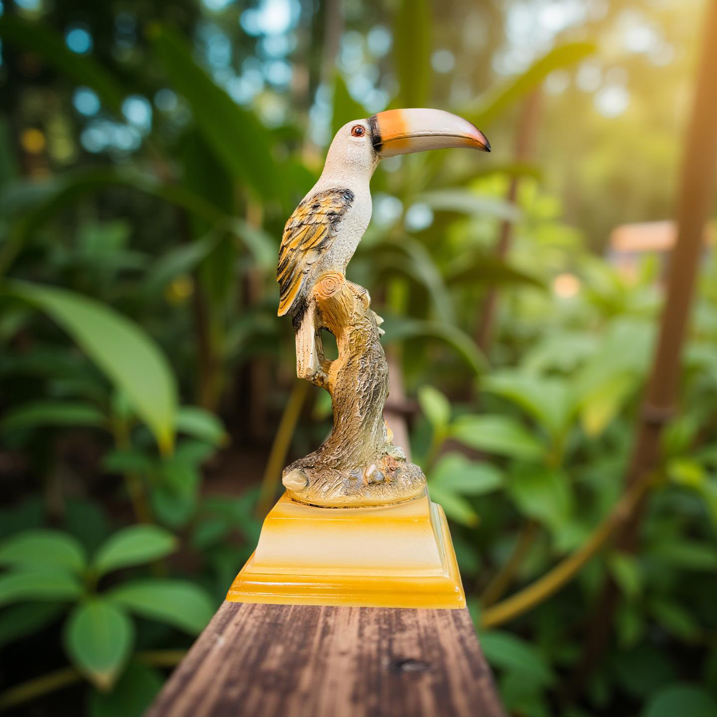 Tropical Sentinel – Toucan Perch Figurine