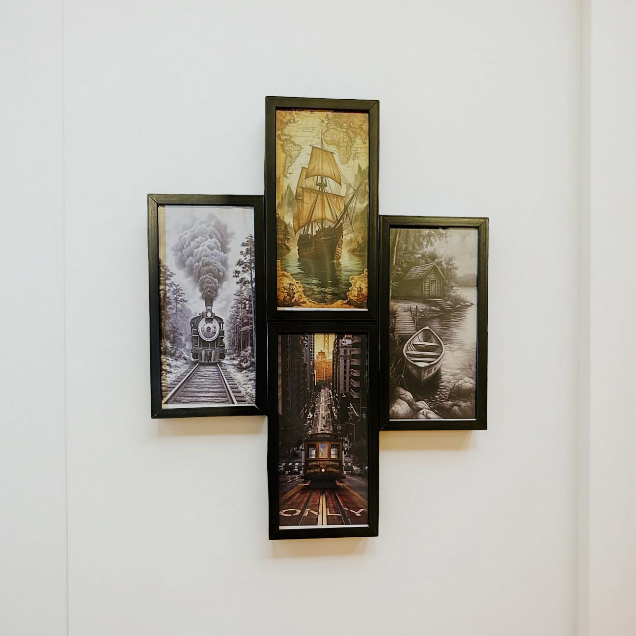 Timeless Journeys – Vintage Transport Wall Art Set