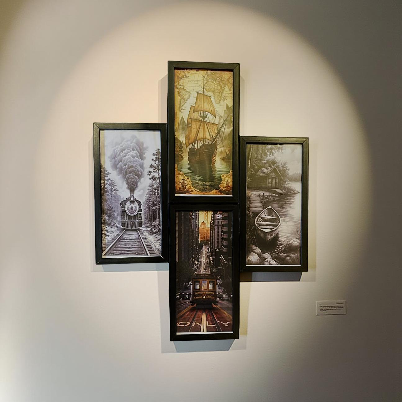 Timeless Journeys – Vintage Transport Wall Art Set