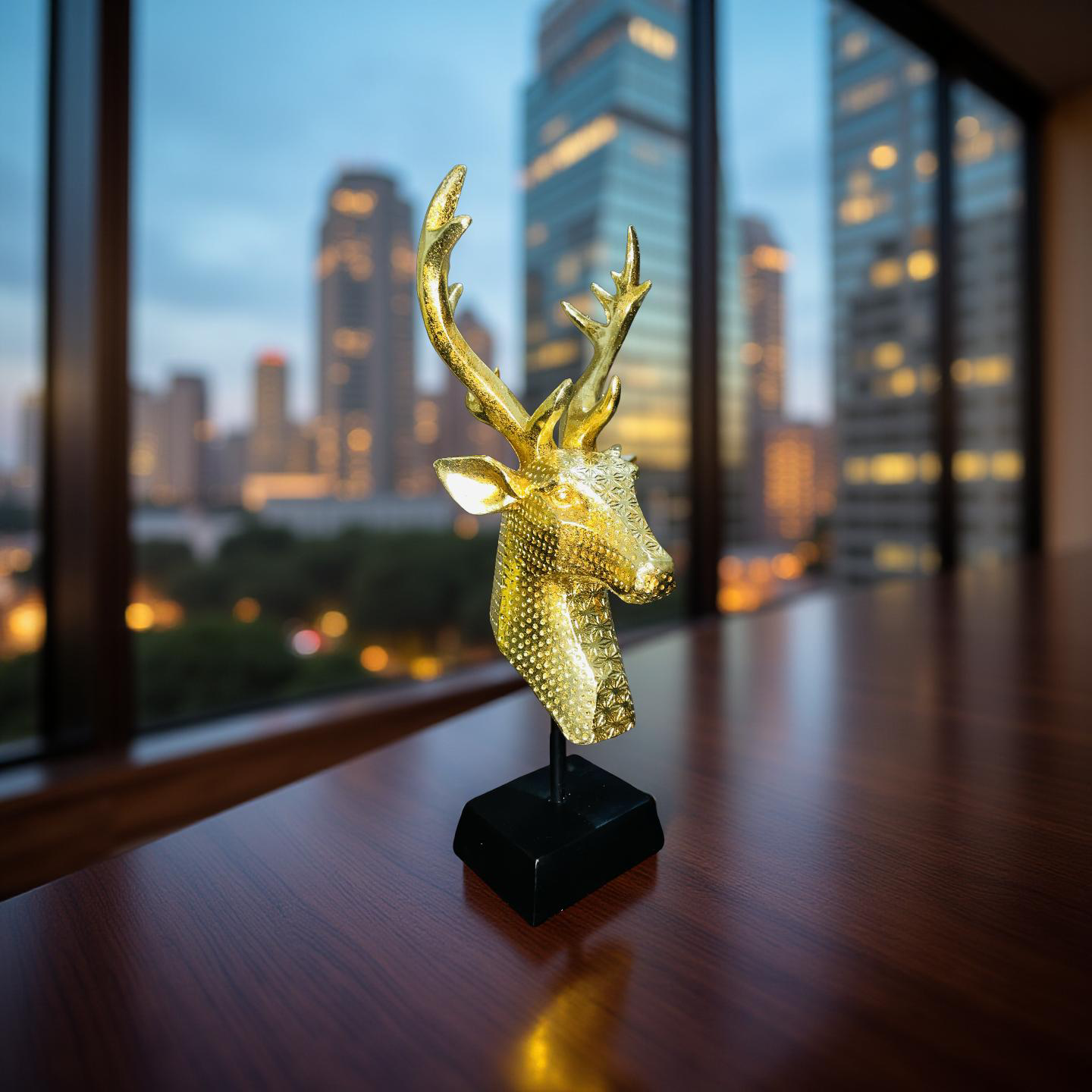 Golden Stag Resin Bust