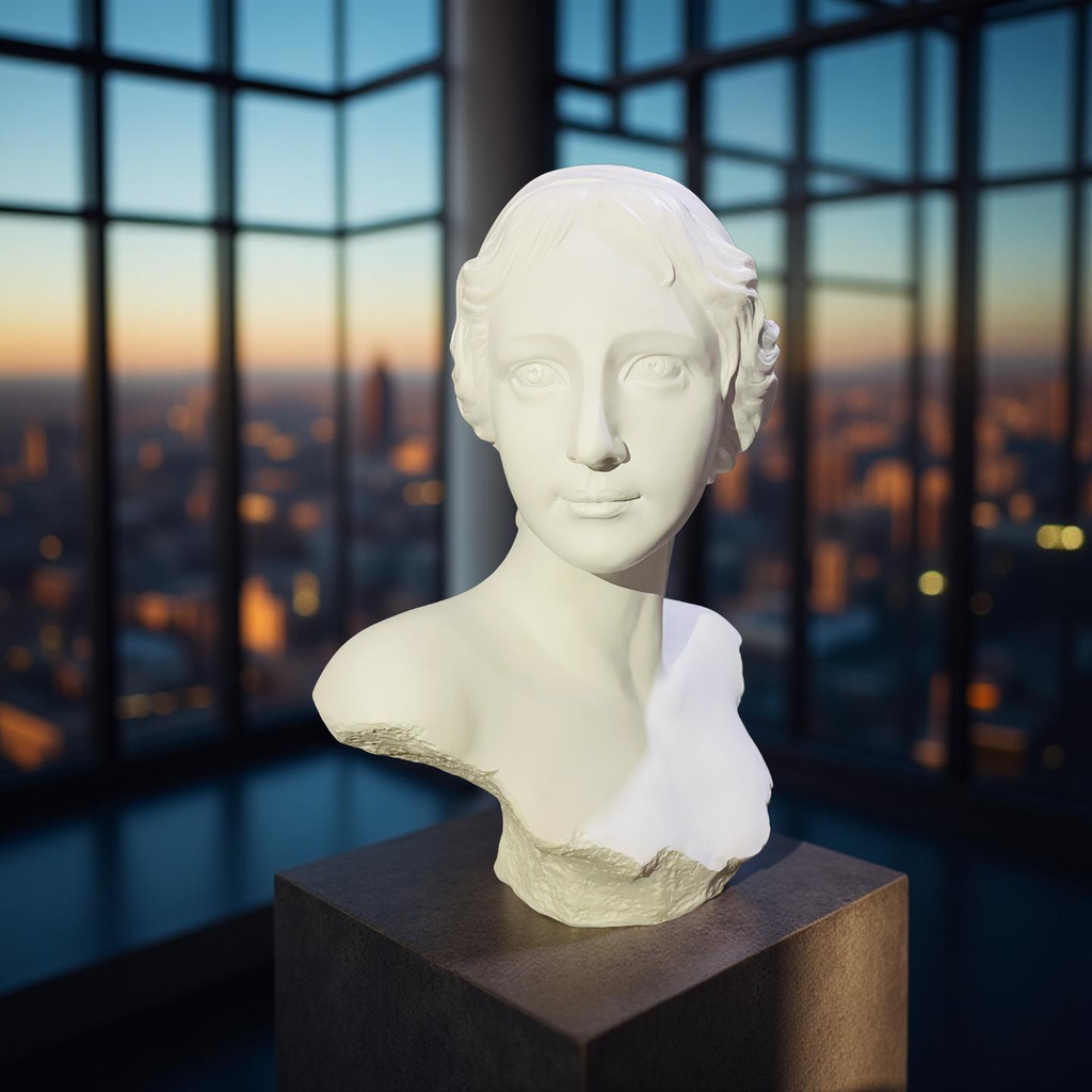 Classical Lady Bust Sculpture