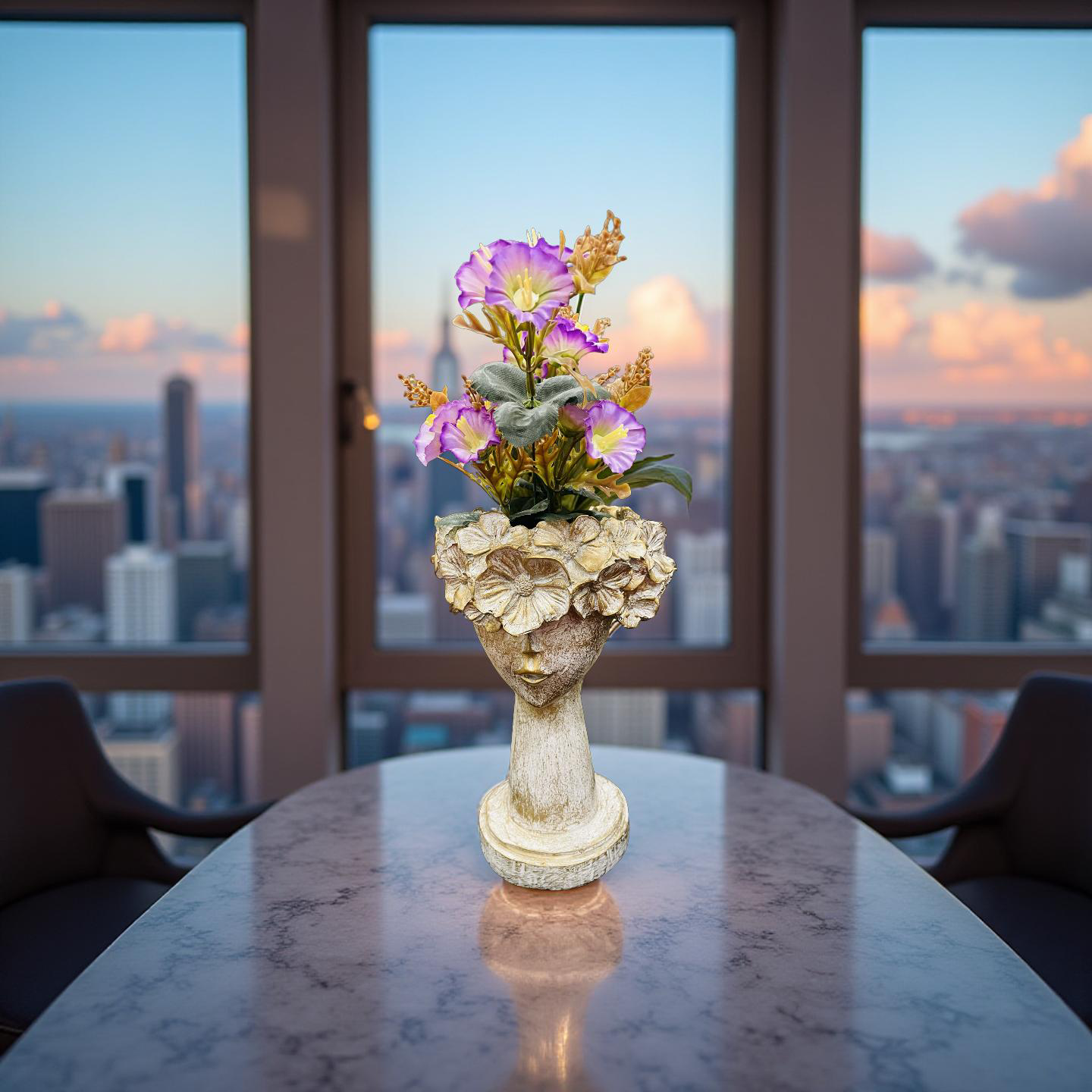 🌸 Golden Blossom Lady Planter