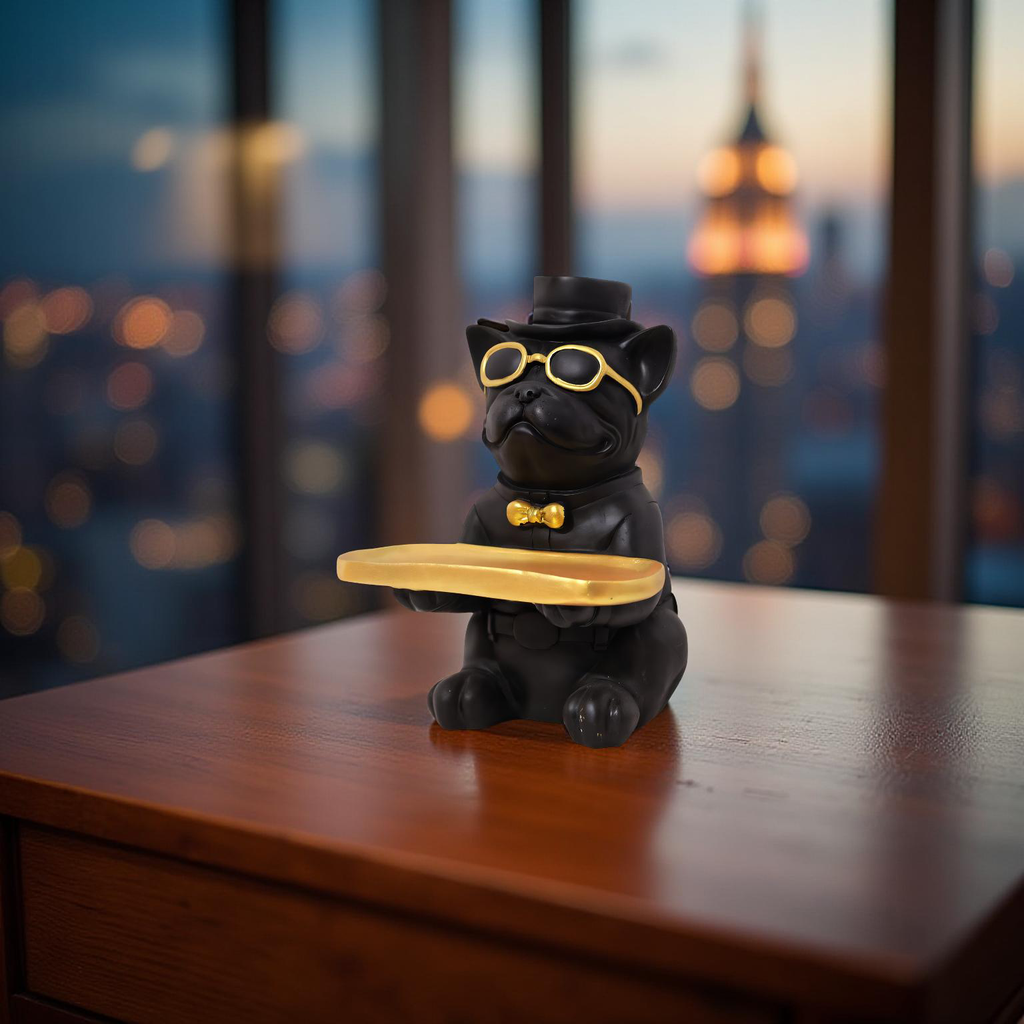 Gentleman Pug Butler – Luxe Tray Holder